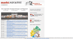 Desktop Screenshot of markt.mainpost.de