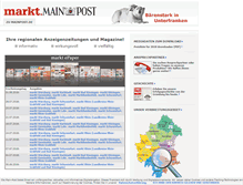 Tablet Screenshot of markt.mainpost.de