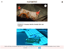 Tablet Screenshot of admin.mainpost.de