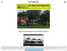 Tablet Screenshot of mainpost.de